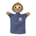 Hand Puppet Father 26 cm, Blue Hand Puppet - Pintado & Lacado