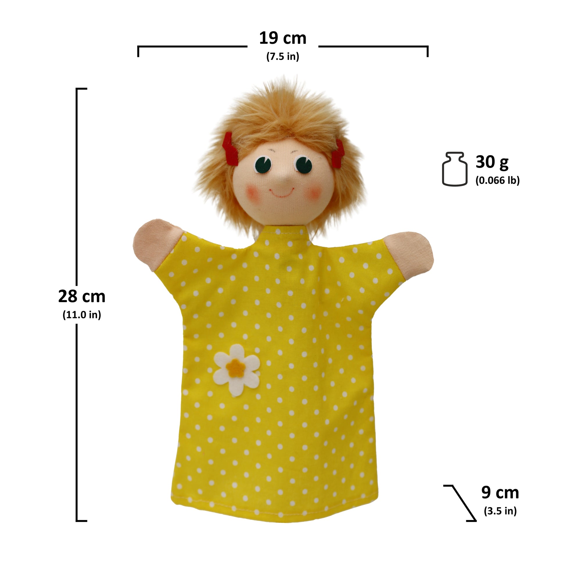 Handpuppe Gretel 28 cm, 22895B