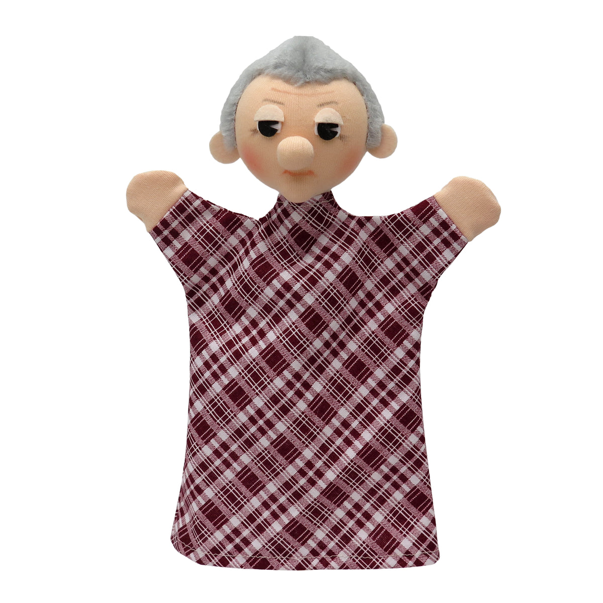 Hand Puppet Grandfather 26 cm, Multicolour Hand Puppet - Pintado & Lacado