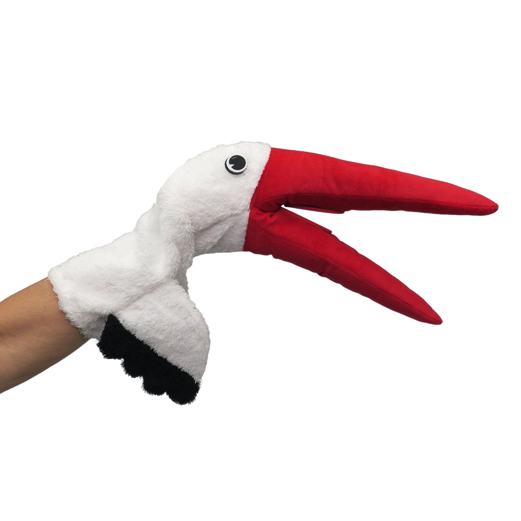 Handpuppe Storch 9 cm, 23449B