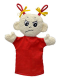 Hand Puppet Emotion Anger 30 cm, Red Hand Puppet - Pintado & Lacado
