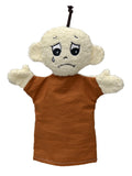 Hand Puppet Emotion Sadness 30 cm, Brown Hand Puppet - Pintado & Lacado