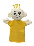 Hand Puppet Emotion Calm 30 cm, Yellow Hand Puppet - Pintado & Lacado