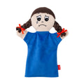 Hand Puppet Emotion Sad - Girl 31 cm, Blue Hand Puppet - Pintado & Lacado