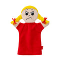 Hand Puppet Emotion Anger - Girl 31 cm, Red Hand Puppet - Pintado & Lacado