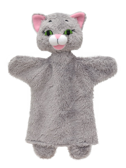Hand Puppet Cat 26 cm, Multicolour Hand Puppet - Pintado & Lacado
