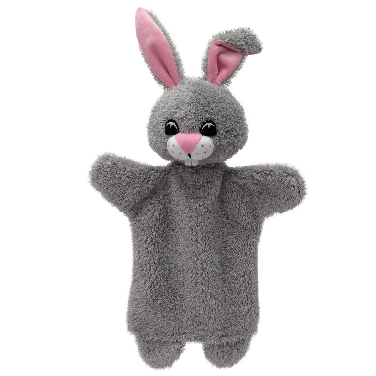 Hand Puppet Rabbit 34 cm, Grey
