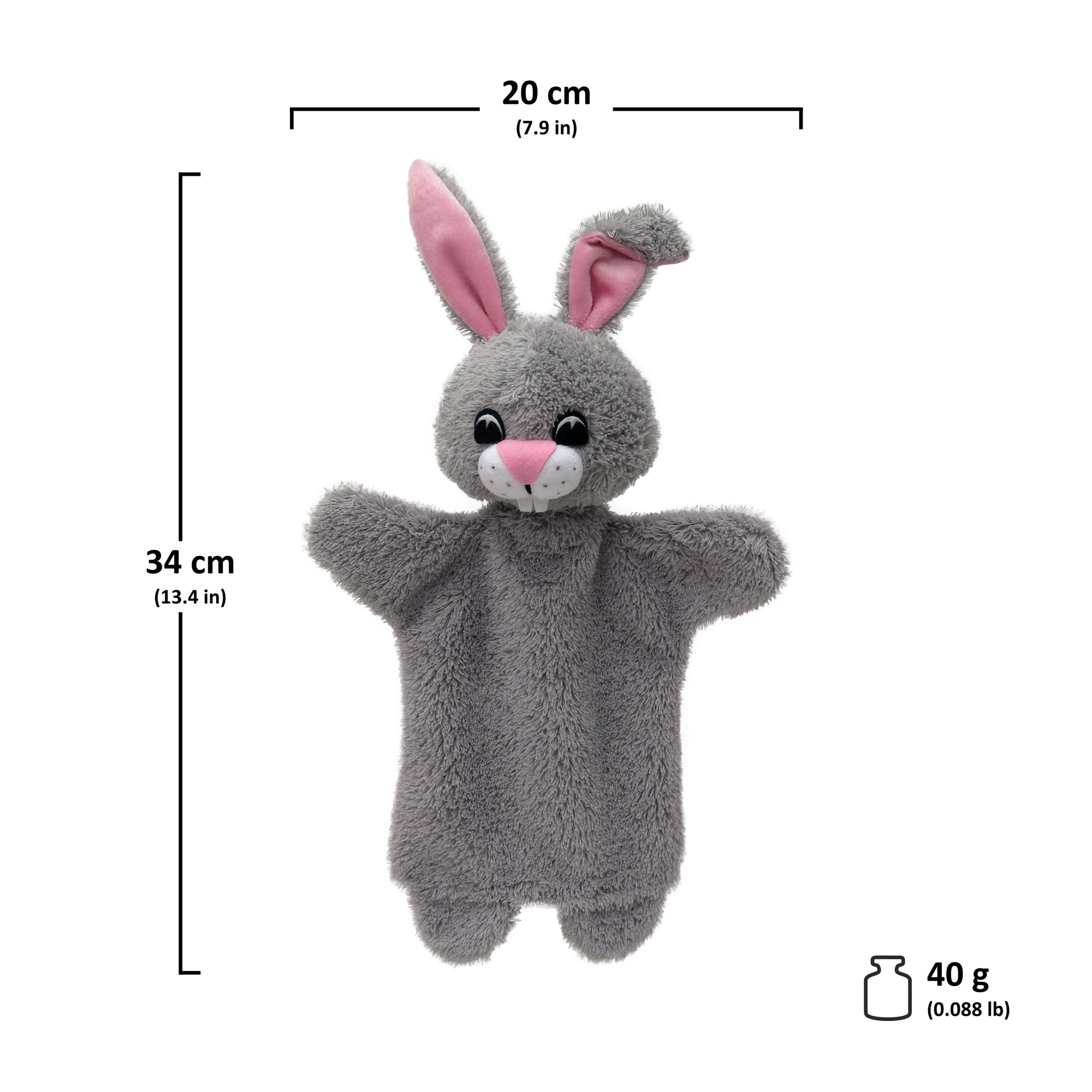 Handpuppe Kaninchen 34 cm, 24604C