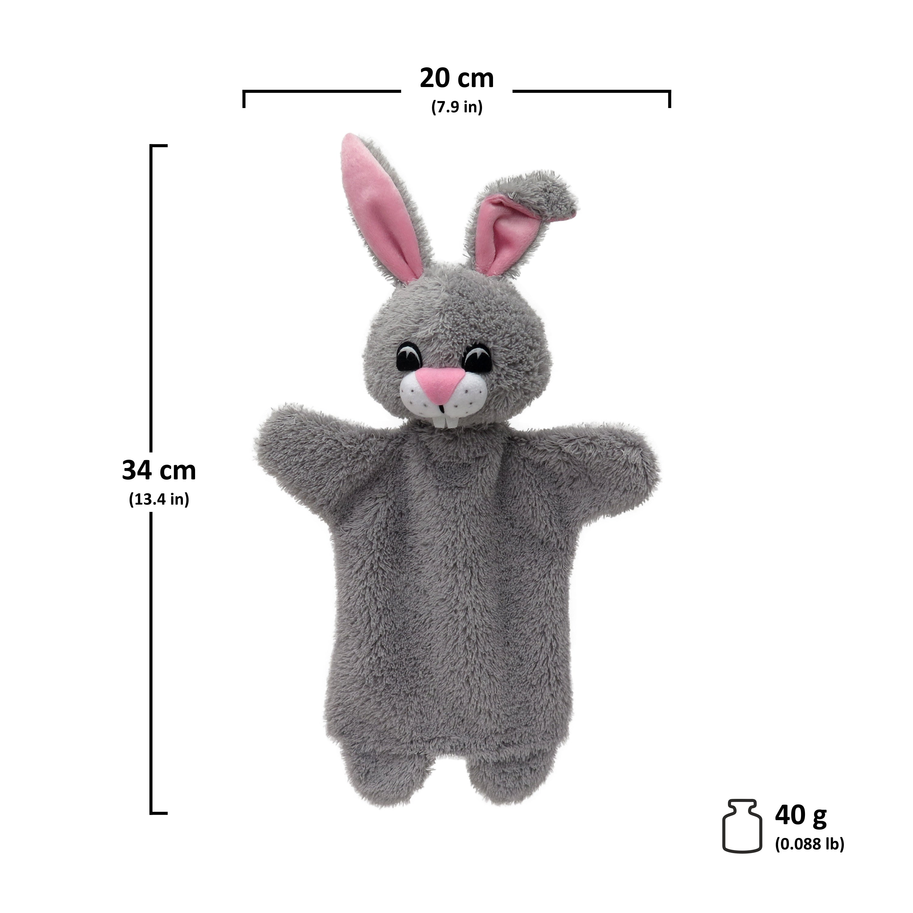 Maňásek na ruku Králík 34 cm