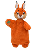Hand Puppet Squirrel with Nut 32 cm, Brown Hand Puppet - Pintado & Lacado
