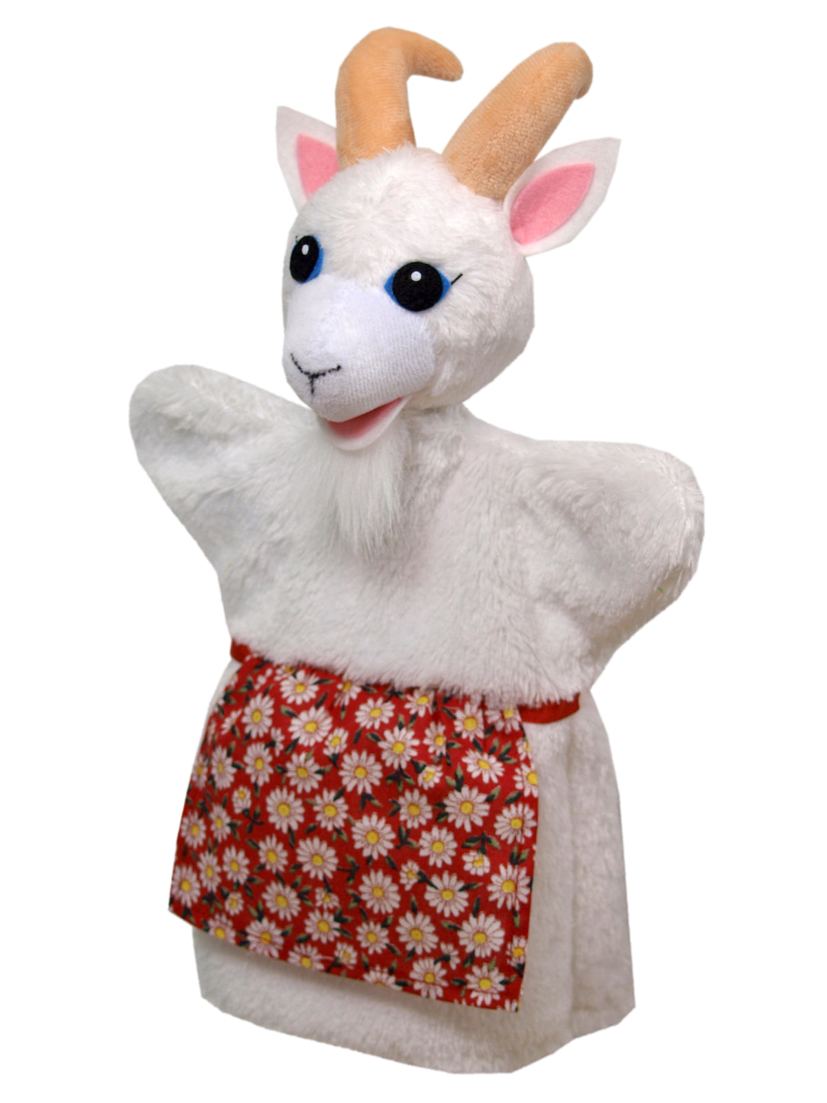 Hand Puppet Goat with apron 29 cm, Multicolour Hand Puppet - Pintado & Lacado