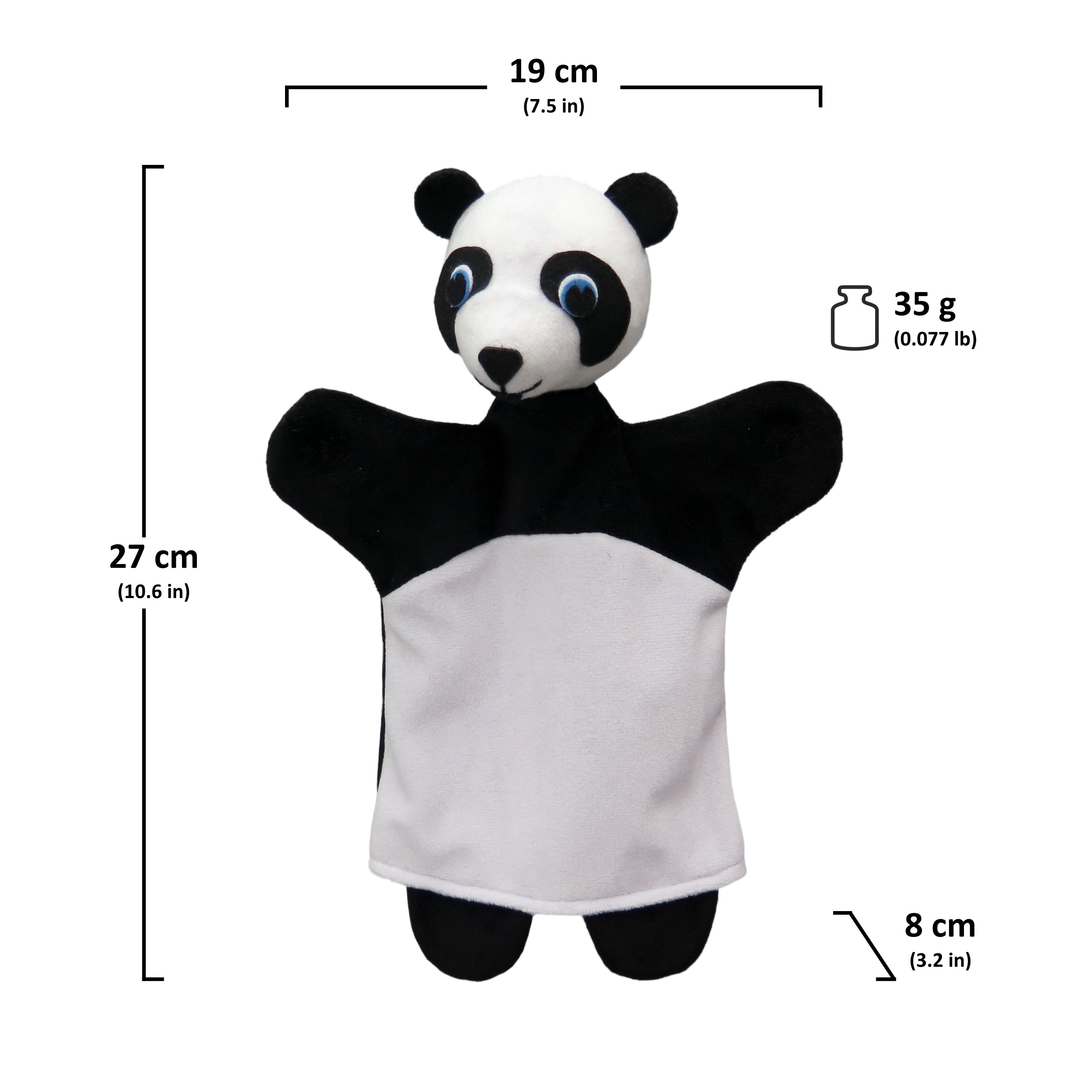 Handpuppe Panda 27 cm, 24626C