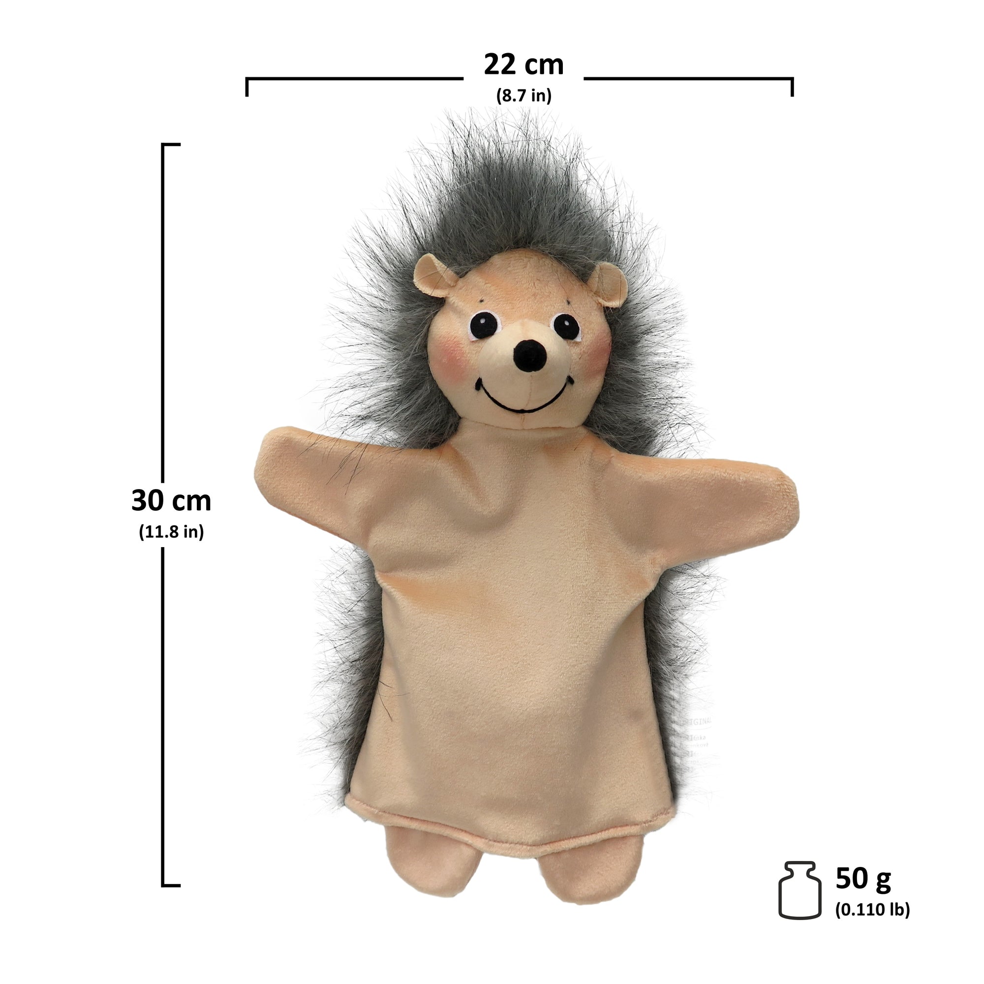 Handpuppe Igel 30 cm, 24627A