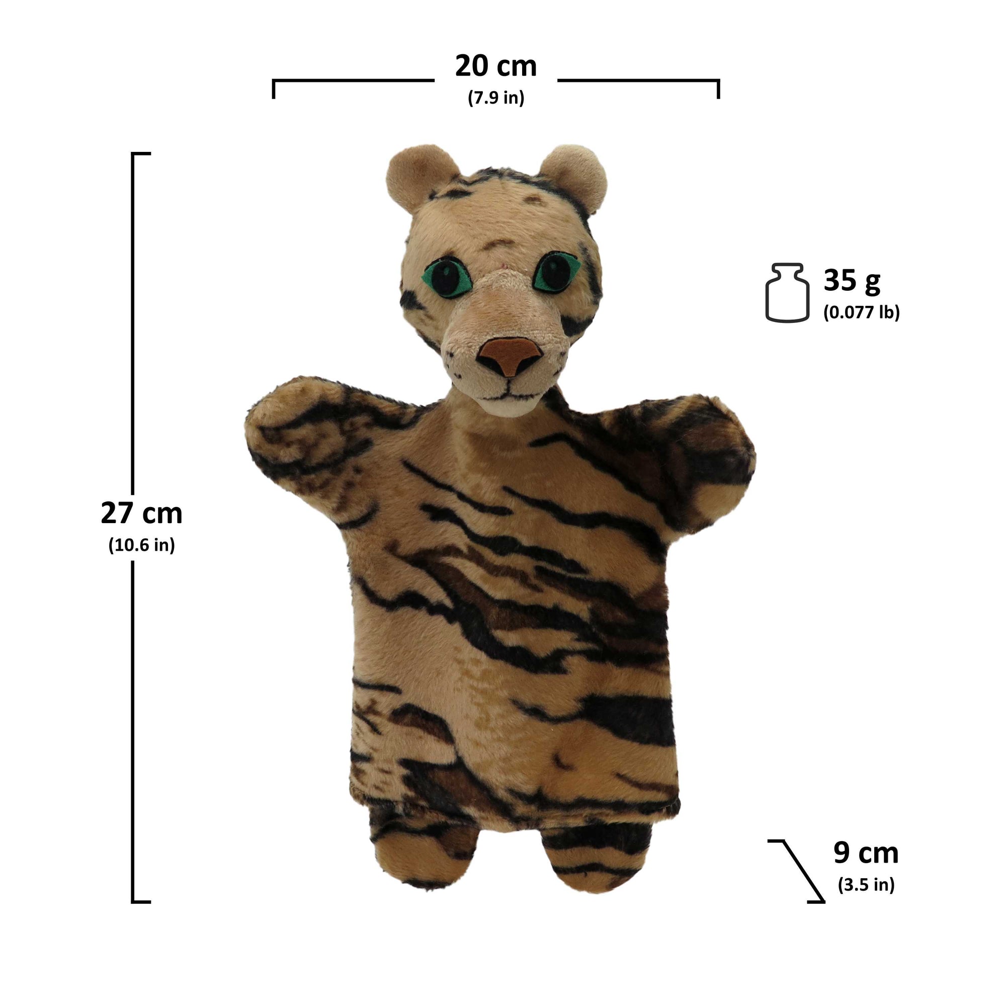 Handpuppe Tiger 27 cm, 24630A