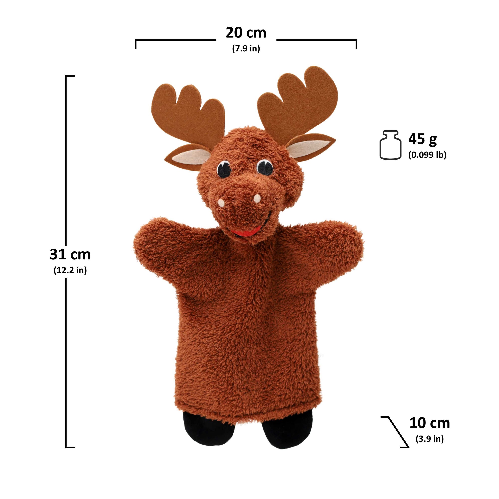 Handpuppe Elch 31 cm, 24631A