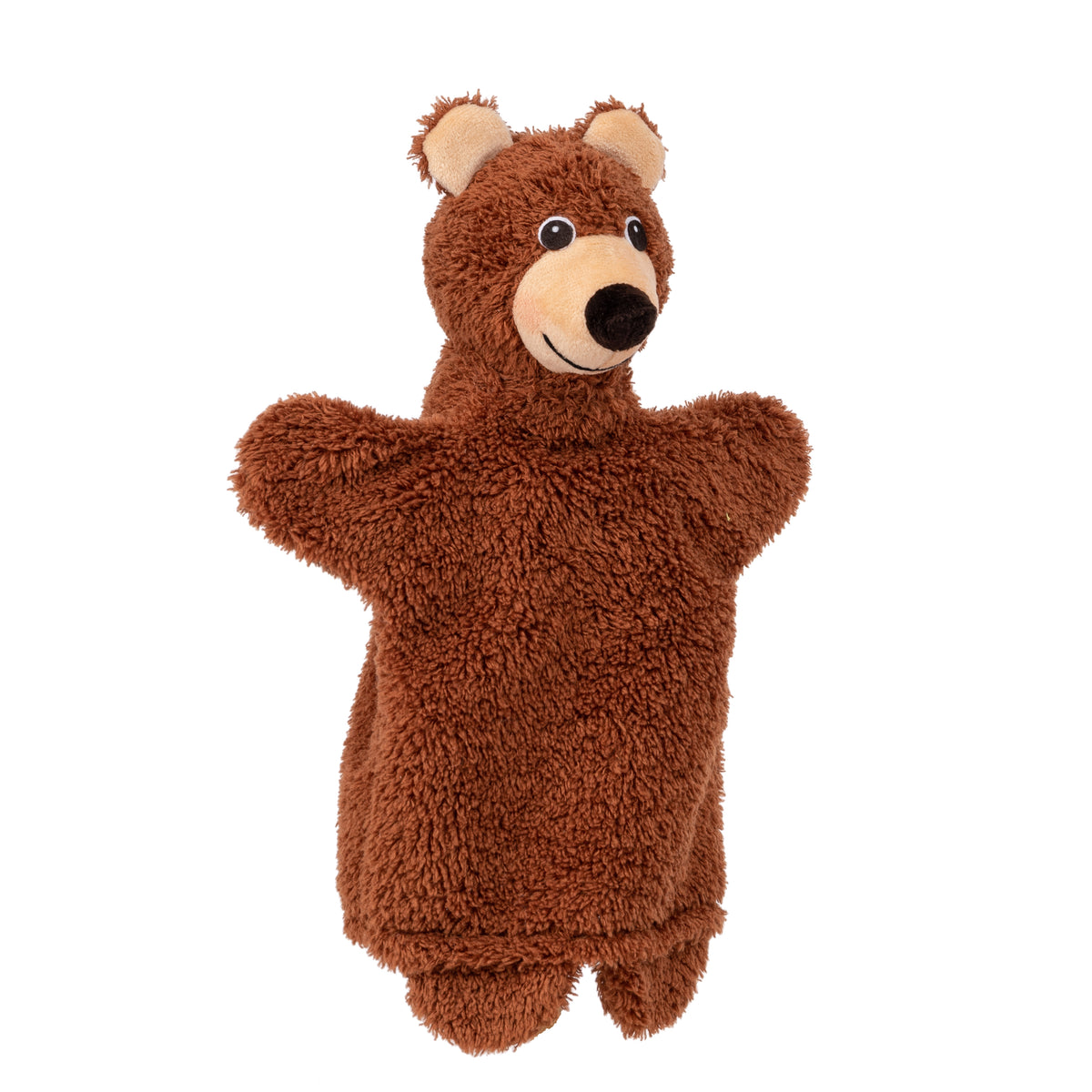 Hand Puppet Bear 27 cm, Brown