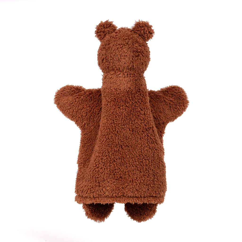 Hand Puppet Bear 27 cm, Brown