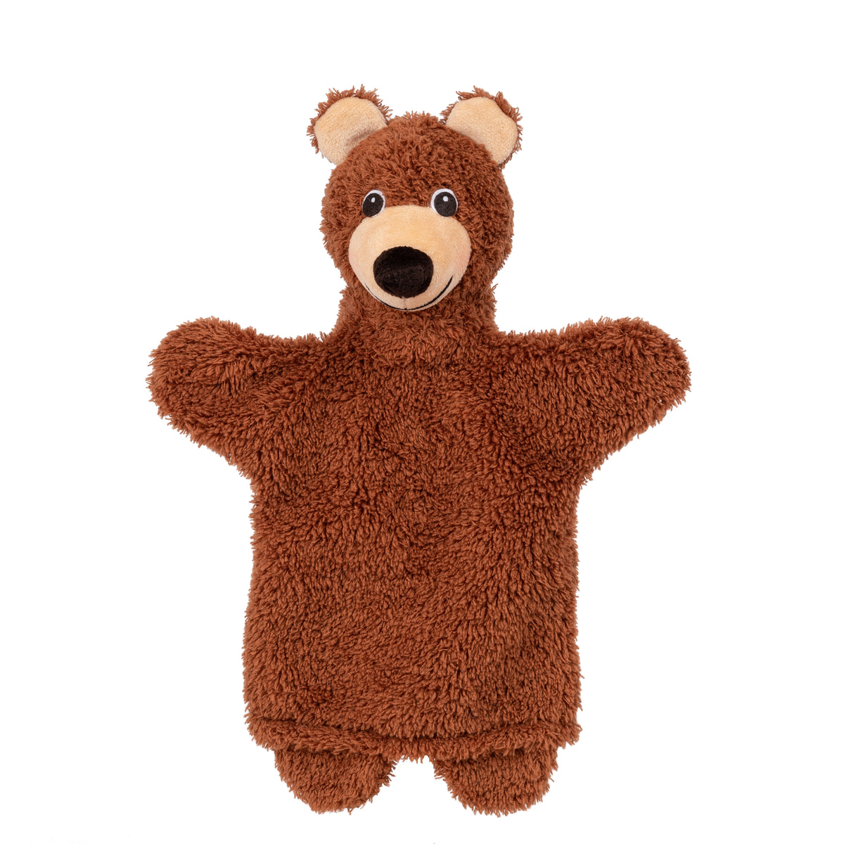 Hand Puppet Bear 27 cm, Brown