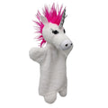Hand Puppet Unicorn 30 cm, White Hand Puppet - Pintado & Lacado