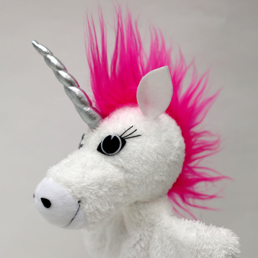 Hand Puppet Unicorn 30 cm, 24633A