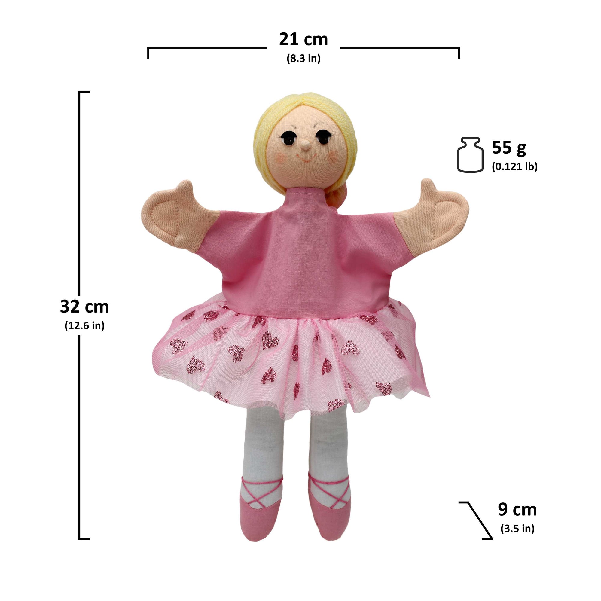 Handpuppe Ballerina 32 cm, 26262B