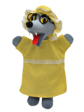 Hand Puppet Dressed Wolf (The Little Red Riding Hood) 30 cm, Multicolour Hand Puppet - Pintado & Lacado