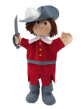 Hand Puppet Musketeer 34 cm, Multicolour Hand Puppet - Pintado & Lacado