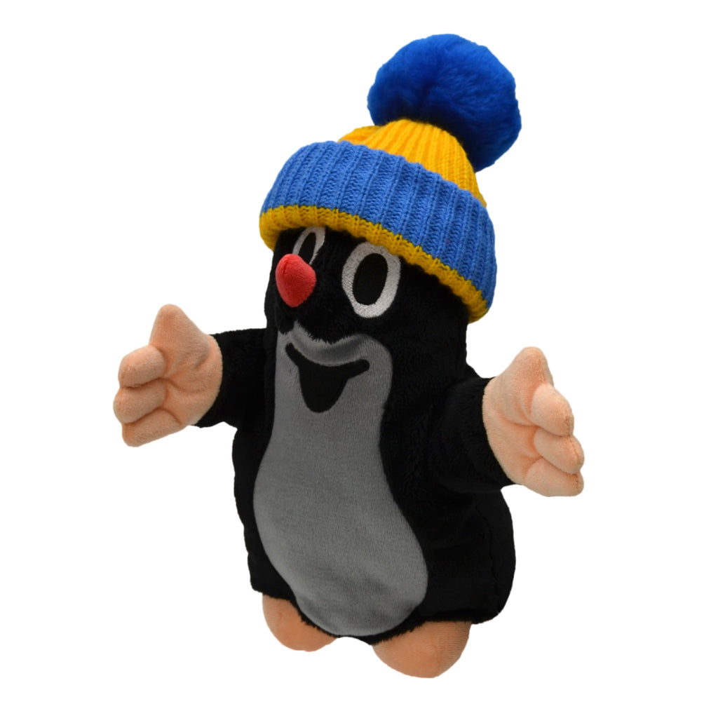 Handpuppe Der kleine Maulwurf mit Mütze 28 cm, 27906G