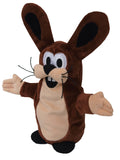 Hand Puppet The Little Mole Friend Rabbit 37 cm, Brown Hand Puppet - Pintado & Lacado