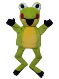 Hand Puppet The Little Mole Friend Frog 37 cm, Green Hand Puppet - Pintado & Lacado