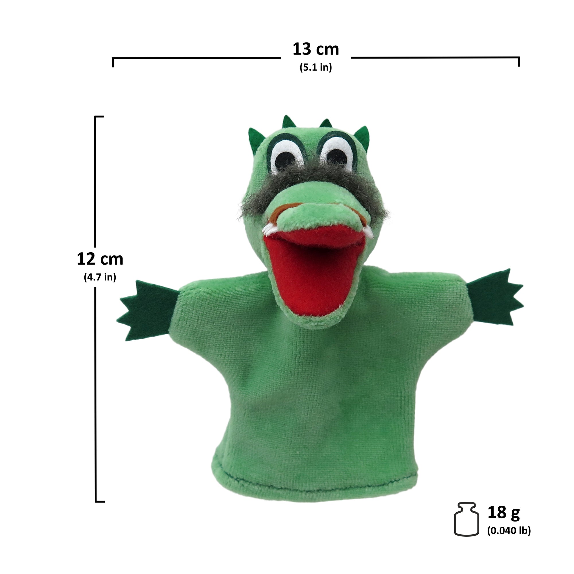 Fingerpuppe Drachen Dagobert 12 cm, 29875A
