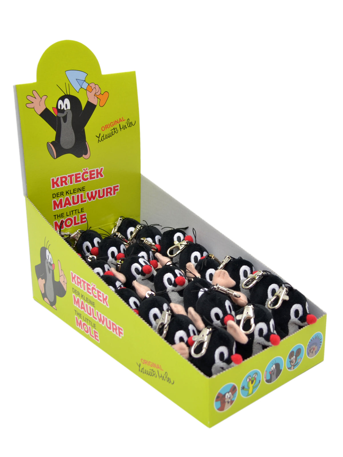 Keyring The Little Mole Box of 24 pcs 12 cm, Multicolour