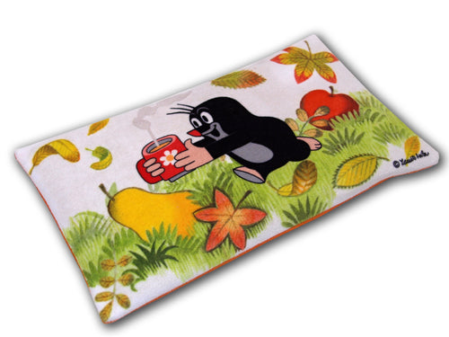 Cushion The Little Mole and Pear 25x3, Multicolour Cushion - Pintado & Lacado