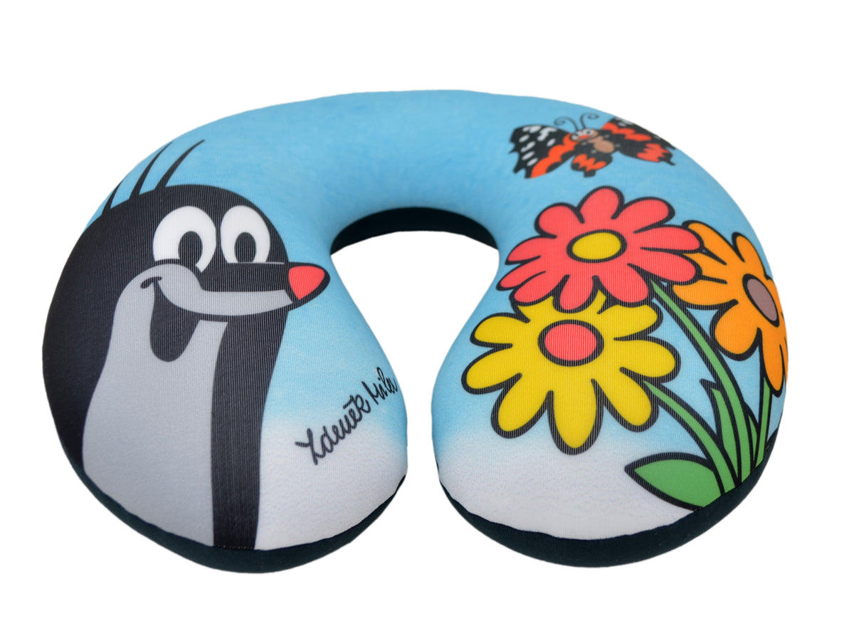 Neck Pillow The Little Mole 23x24 cm, Multicolour / Blue Neck Pillow - Pintado & Lacado
