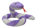 Stuffed Animal Snake 10 cm, White / Purple