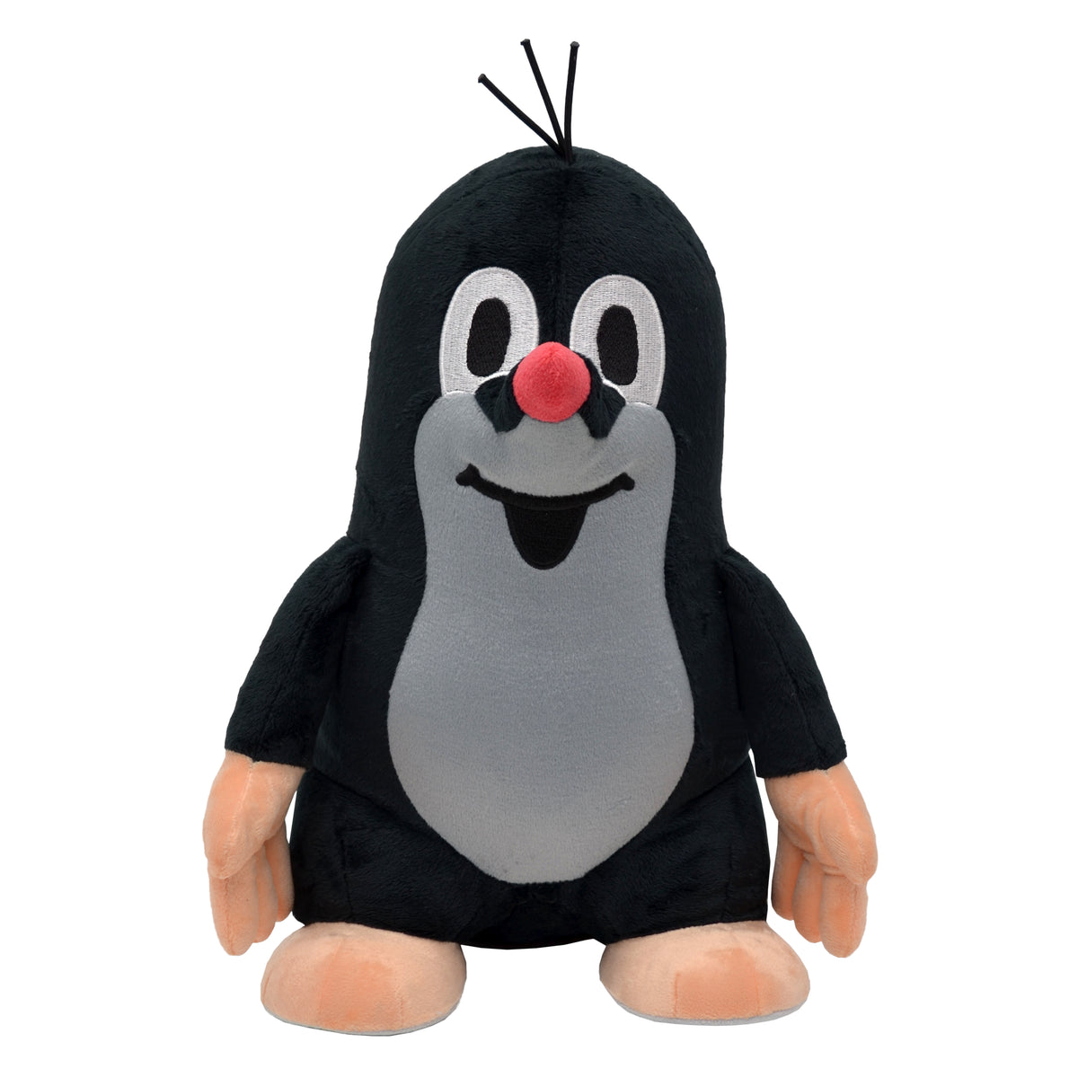 Stuffed Animal The Little Mole Standing 35 cm, Black Stuffed Animal - Pintado & Lacado