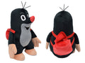 Stuffed Animal The Little Mole with Backpack 35 cm, Black / Red Stuffed Animal - Pintado & Lacado