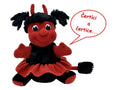 Talking Plush Toy Devil Girl Berta 23 cm, Multicolour Stuffed Animal - Pintado & Lacado
