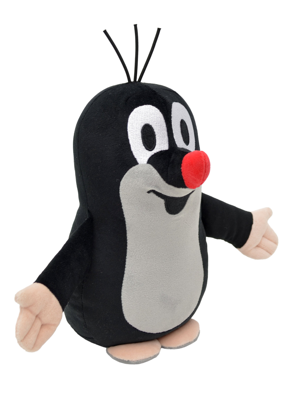 Stuffed Animal The Little Mole Standing 25 cm, Black Stuffed Animal - Pintado & Lacado