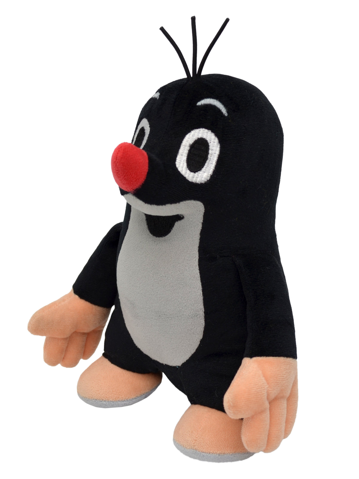 Stuffed Animal The Little Mole Standing 20 cm, Black Stuffed Animal - Pintado & Lacado