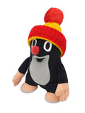 Stuffed Animal The Little Mole with Red Beanie 24 cm, Black / Red Stuffed Animal - Pintado & Lacado