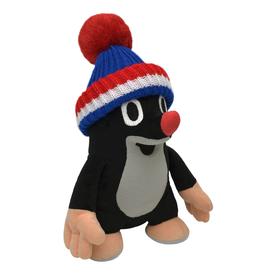 Plyšák Krtek s kulichem 24 cm