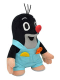 Stuffed Animal The Little Mole with Pants 21 cm, Black / Blue Stuffed Animal - Pintado & Lacado
