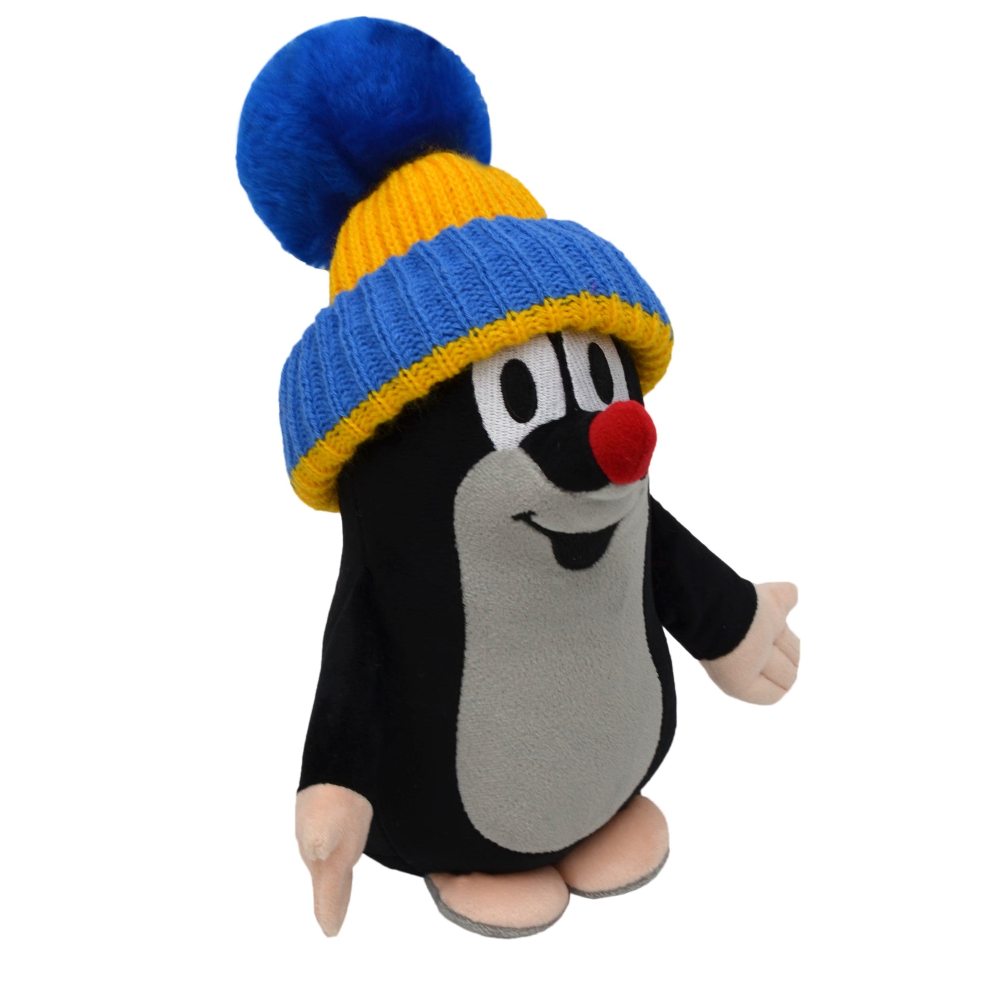 Plyšák Krtek s kulichem 25 cm