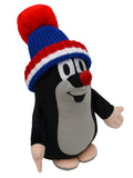 Stuffed Animal The Little Mole with Red/Blue Beanie 25 cm, Multicolour Stuffed Animal - Pintado & Lacado
