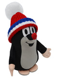 Stuffed Animal The Little Mole with Red/Blue Beanie 25 cm, Multicolour Stuffed Animal - Pintado & Lacado