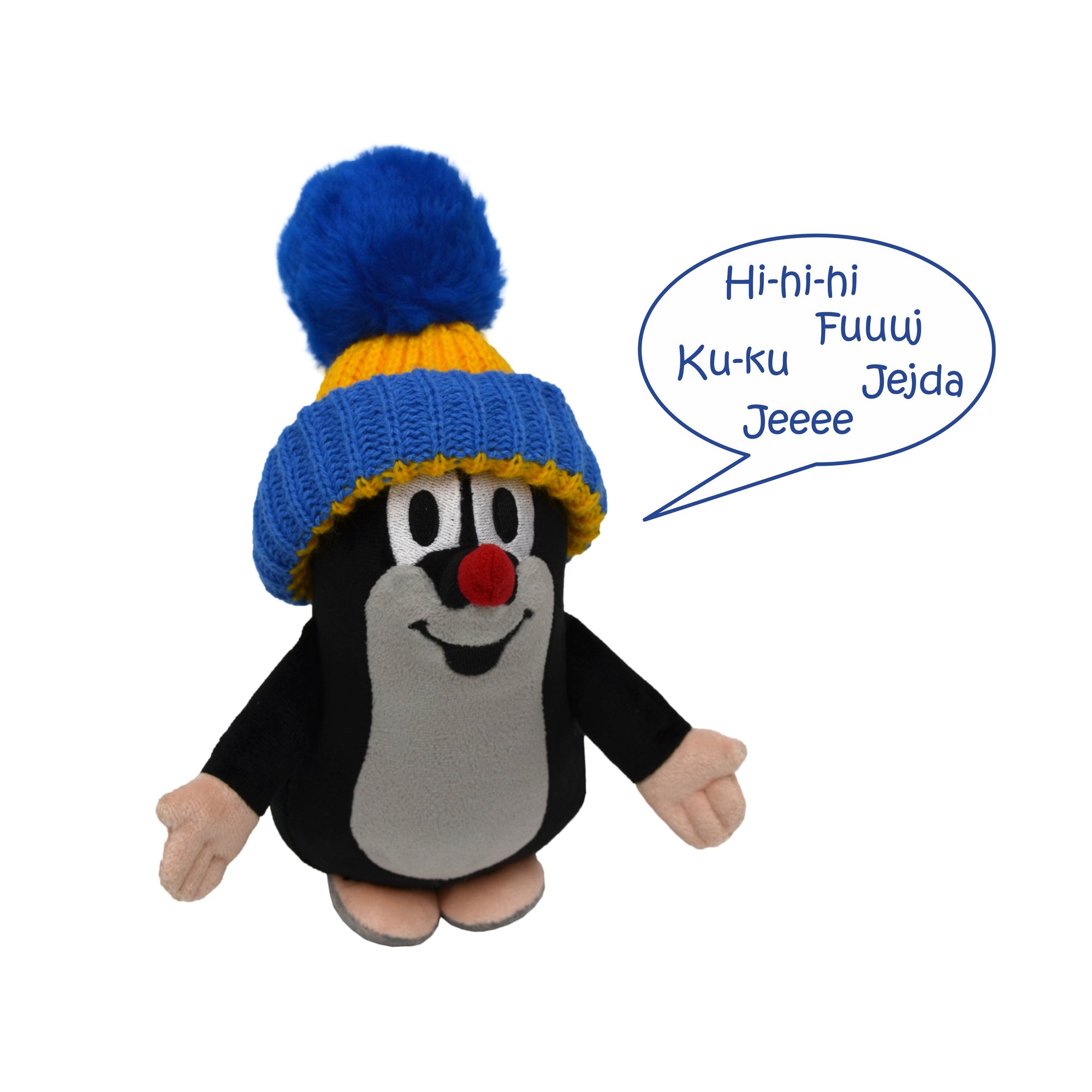 Plyšák Krtek s kulichem mluvící 20 cm