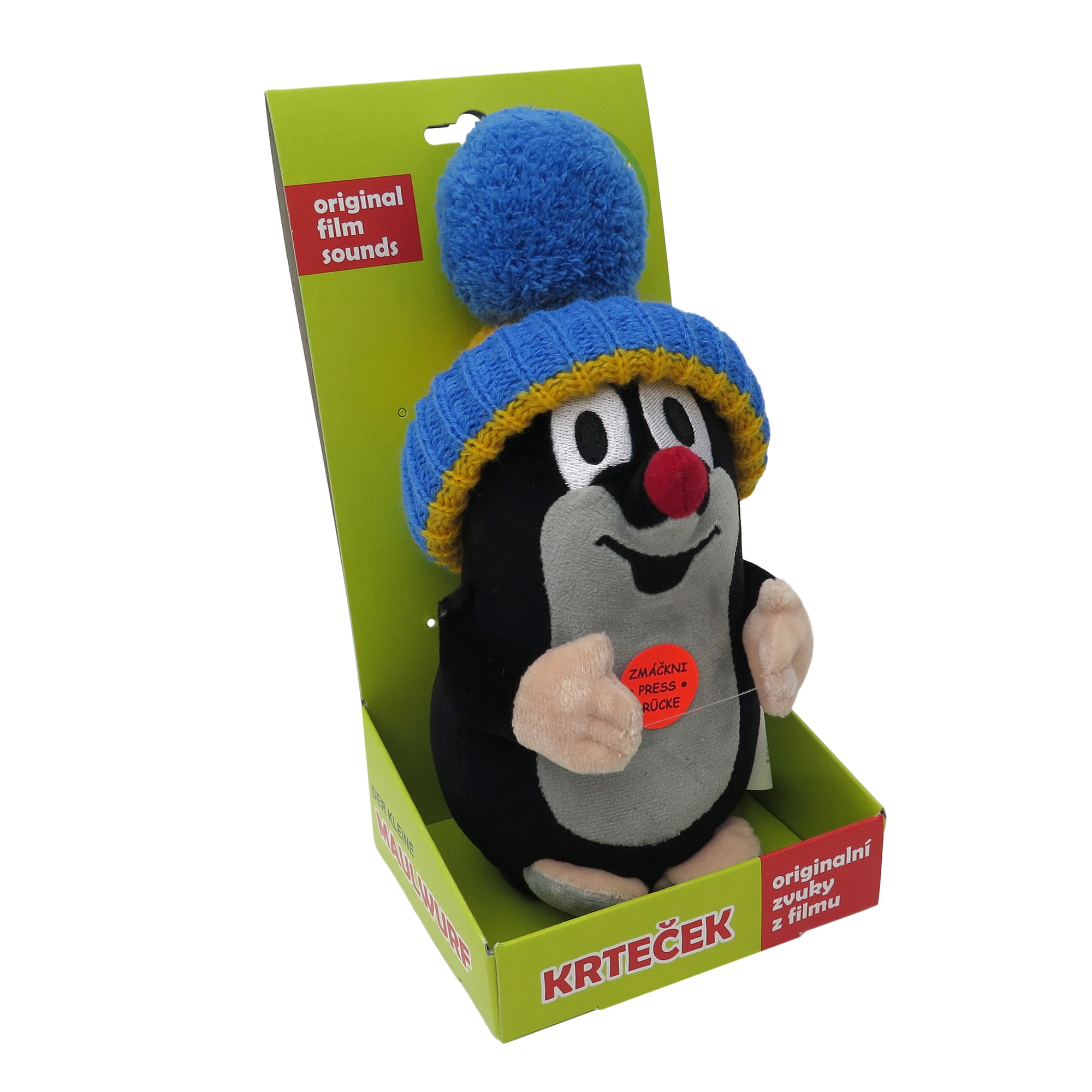 Plyšák Krtek s kulichem mluvící 20 cm