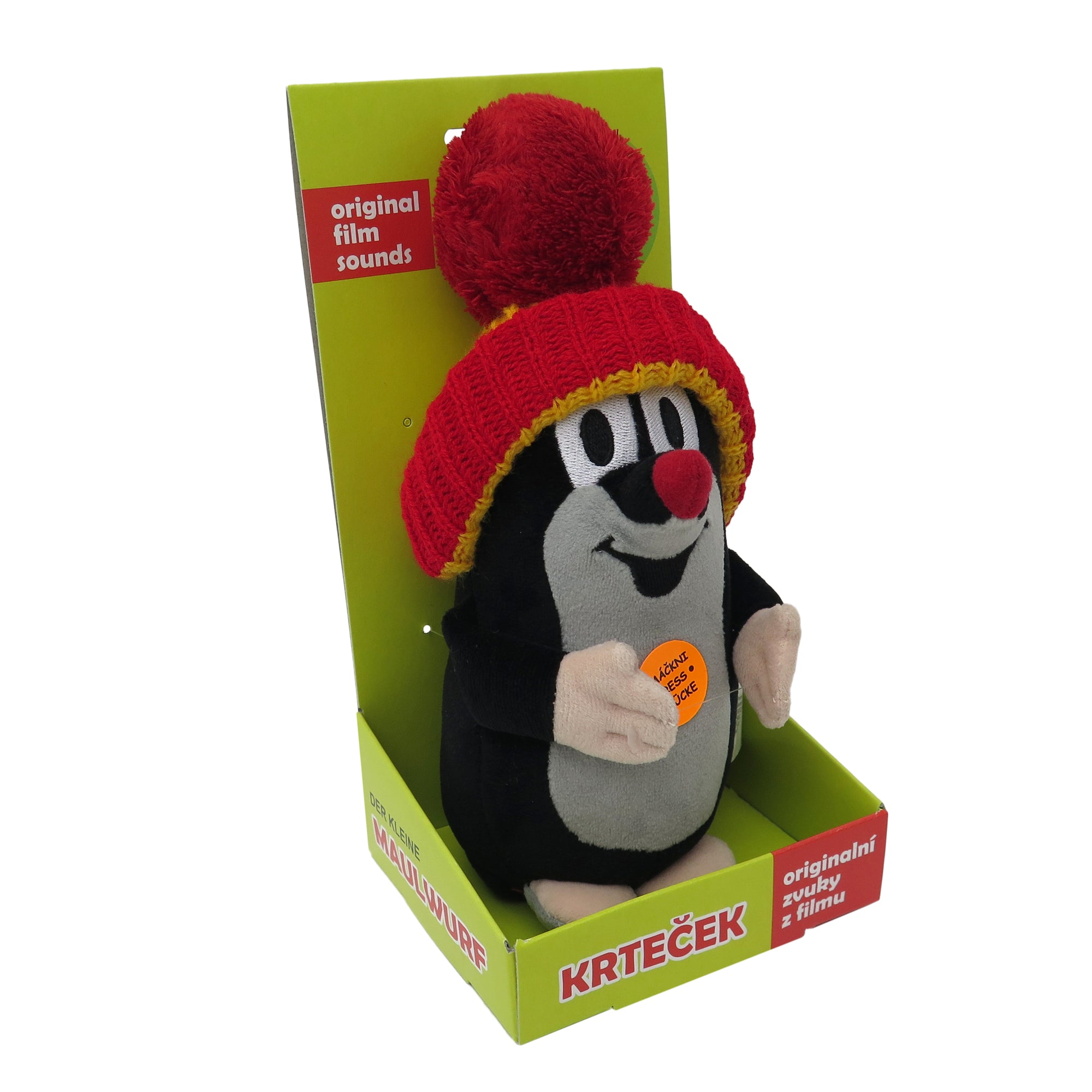 Plyšák Krtek s kulichem mluvící 20 cm
