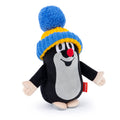 Stuffed Animal The Little Mole with Blue Beanie 20 cm, Black / Blue Stuffed Animal - Pintado & Lacado